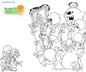 Luigi Manison 3 coloring pages - Free coloring pages