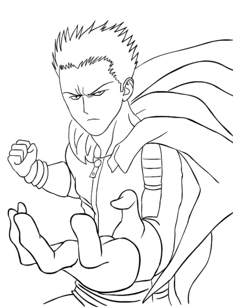 Desenhos de One-Punch Man para colorir