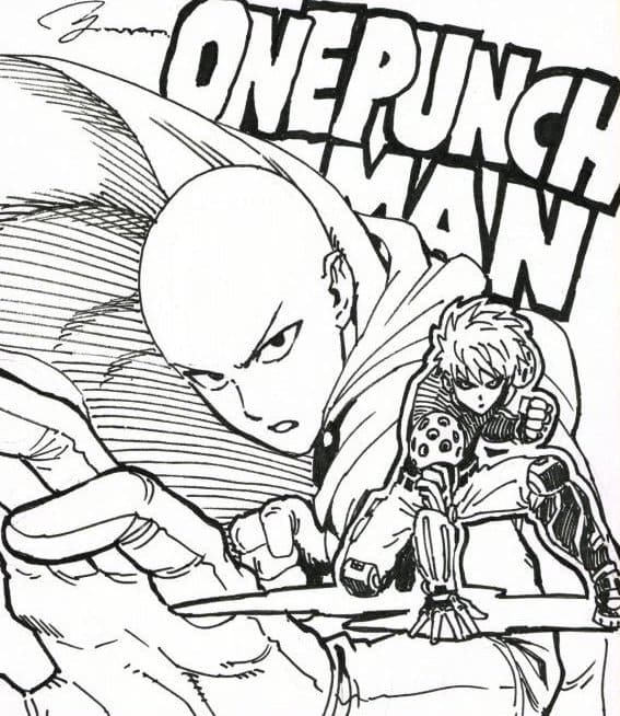 Ausmalbilder One-Punch Man