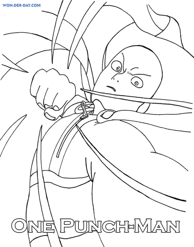 Dibujos de One-Punch Man para colorear