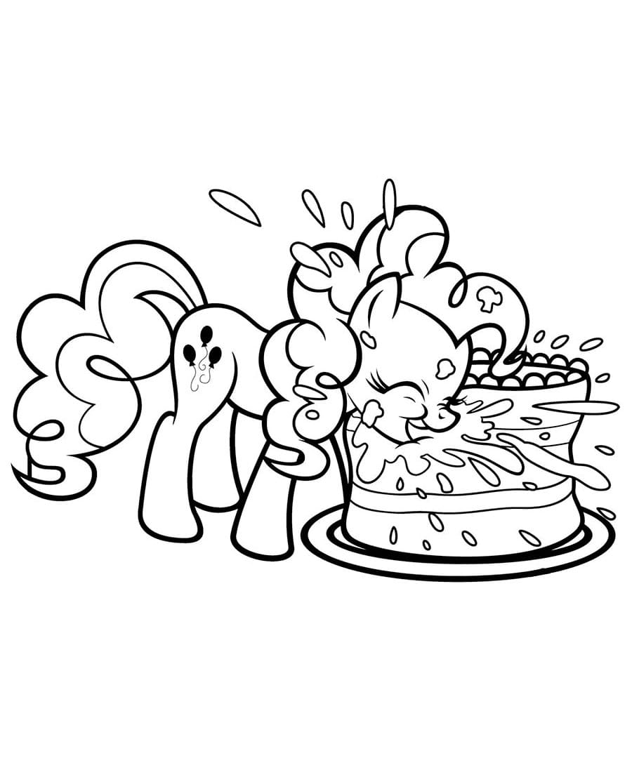 pinkie pie coloring pages party