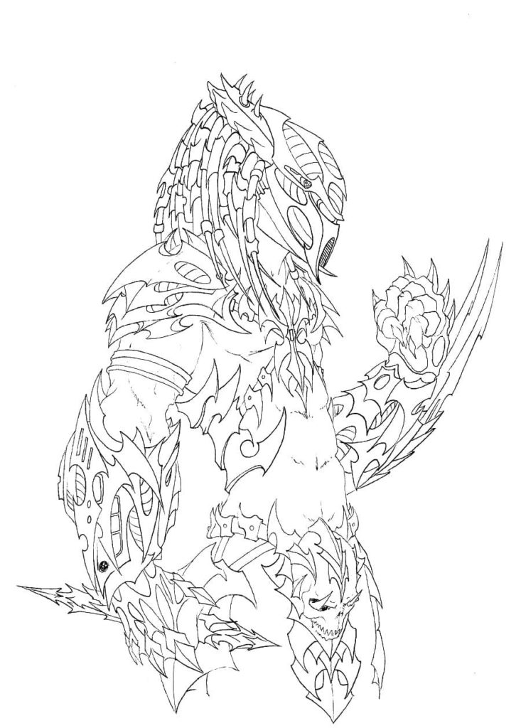 Predator coloring pages