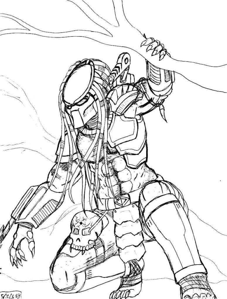 Coloriage Predator