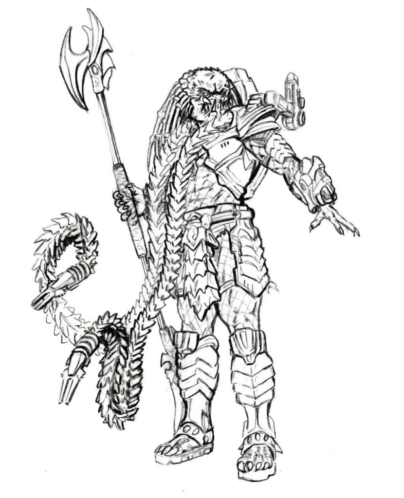 Predator coloring pages