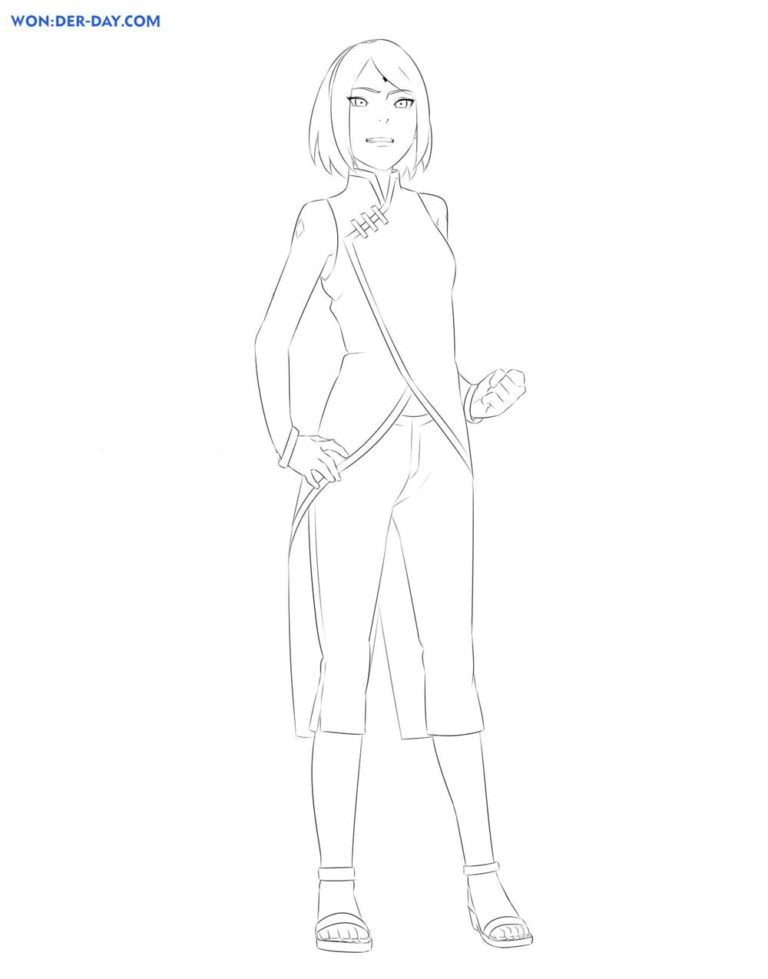 Sakura Haruno coloring pages - Print and Color | WONDER DAY — Coloring