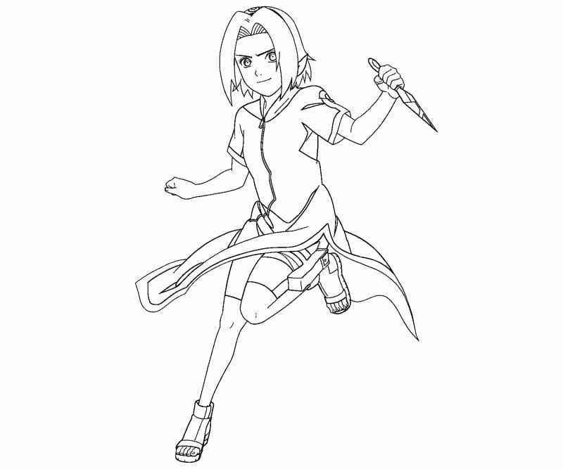 Sakura Haruno coloring pages - Print and Color  WONDER DAY — Coloring  pages for children and adults