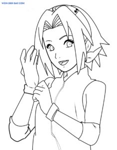 Sakura Haruno Coloring Pages - Print And Color 