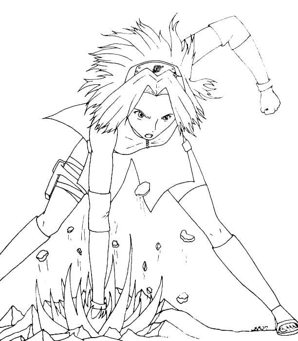 Coloring page - Sakura Haruno