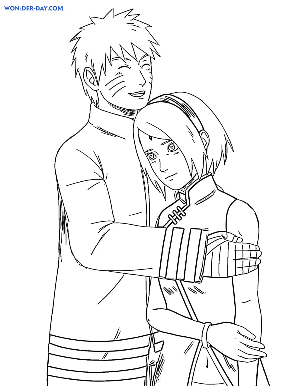 Desenhos para Colorir do Naruto - Sakura, Kakashi e mais para Imprimir