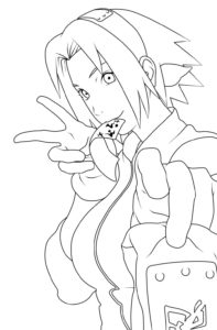 Sakura Haruno coloring pages - Print and Color | WONDER DAY — Coloring