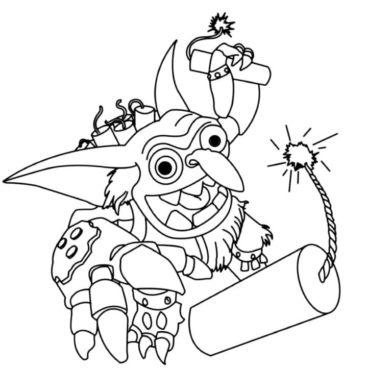 Skylanders Coloring Pages - 130 Free Coloring pages