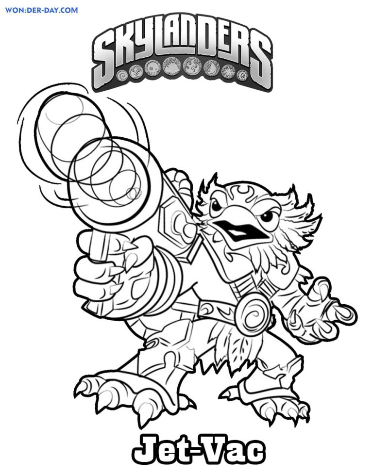 Skylanders Coloring Pages - 130 Free Coloring pages