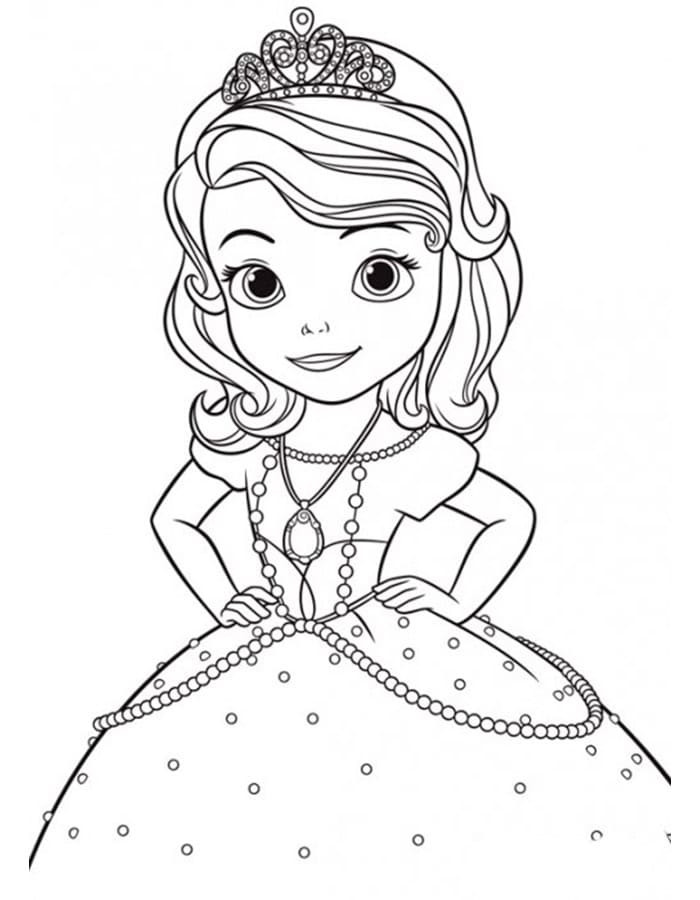 Dibujos de La Princesa Sofia para colorear