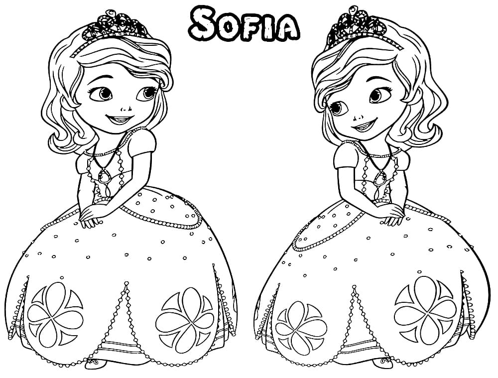 Desenhos para Colorir da Princesa Sofia