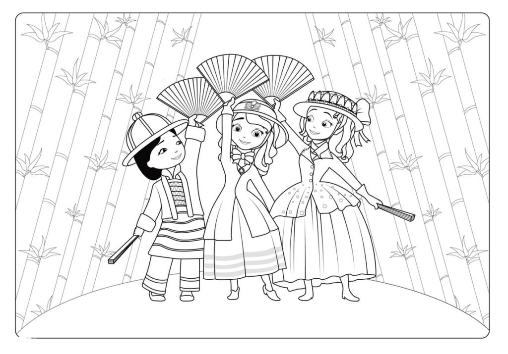 Sofia the First coloring pages
