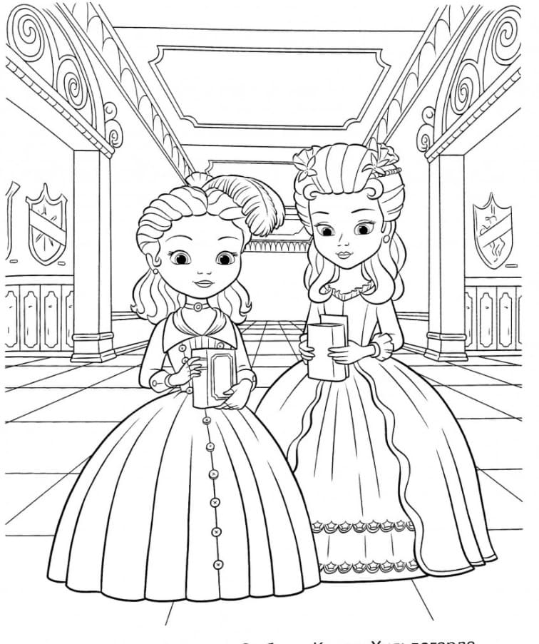 Desenhos para Colorir da Princesa Sofia