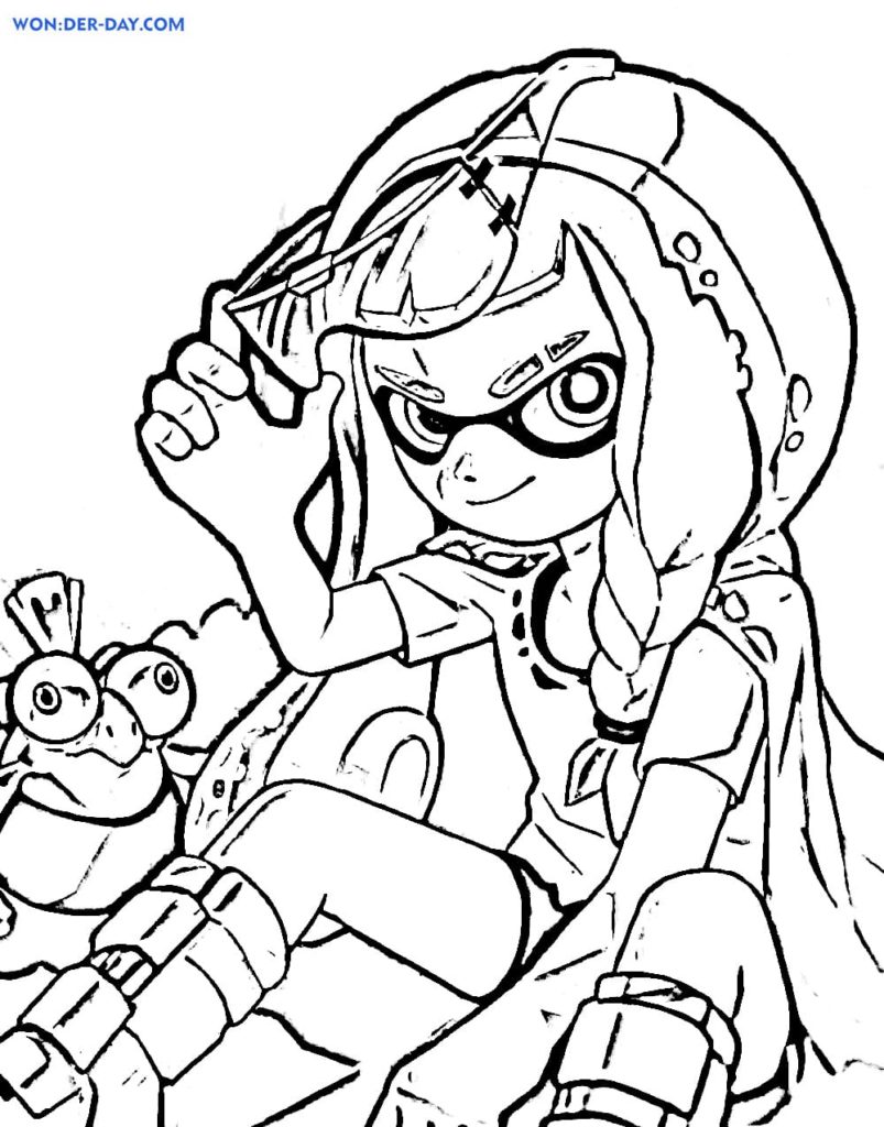 Splatoon Coloring Pages