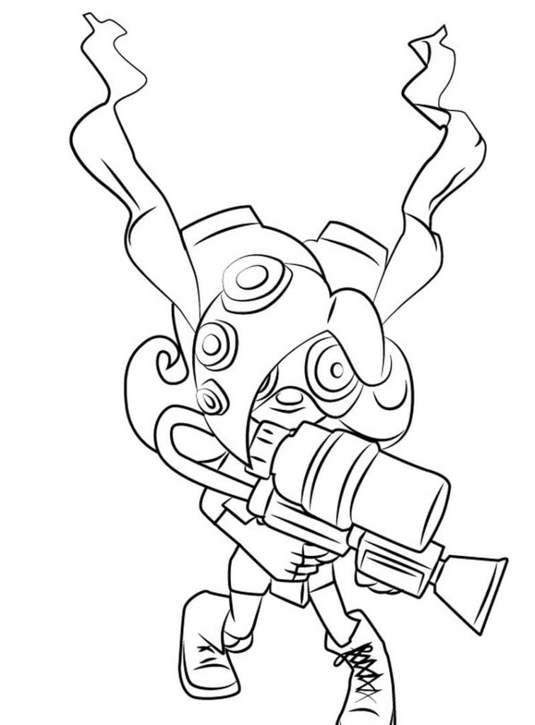 Splatoon Coloring Pages. 