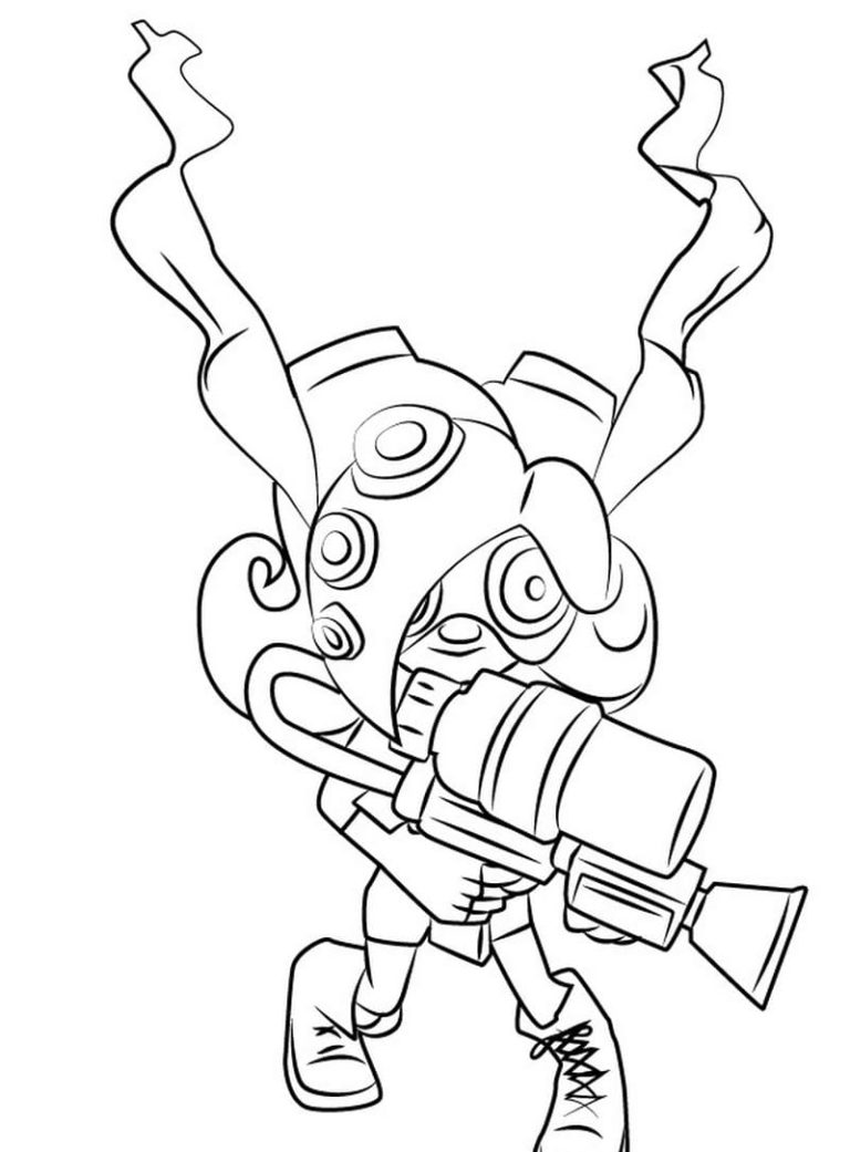 Splatoon Coloring Pages - 100 Free coloring pages