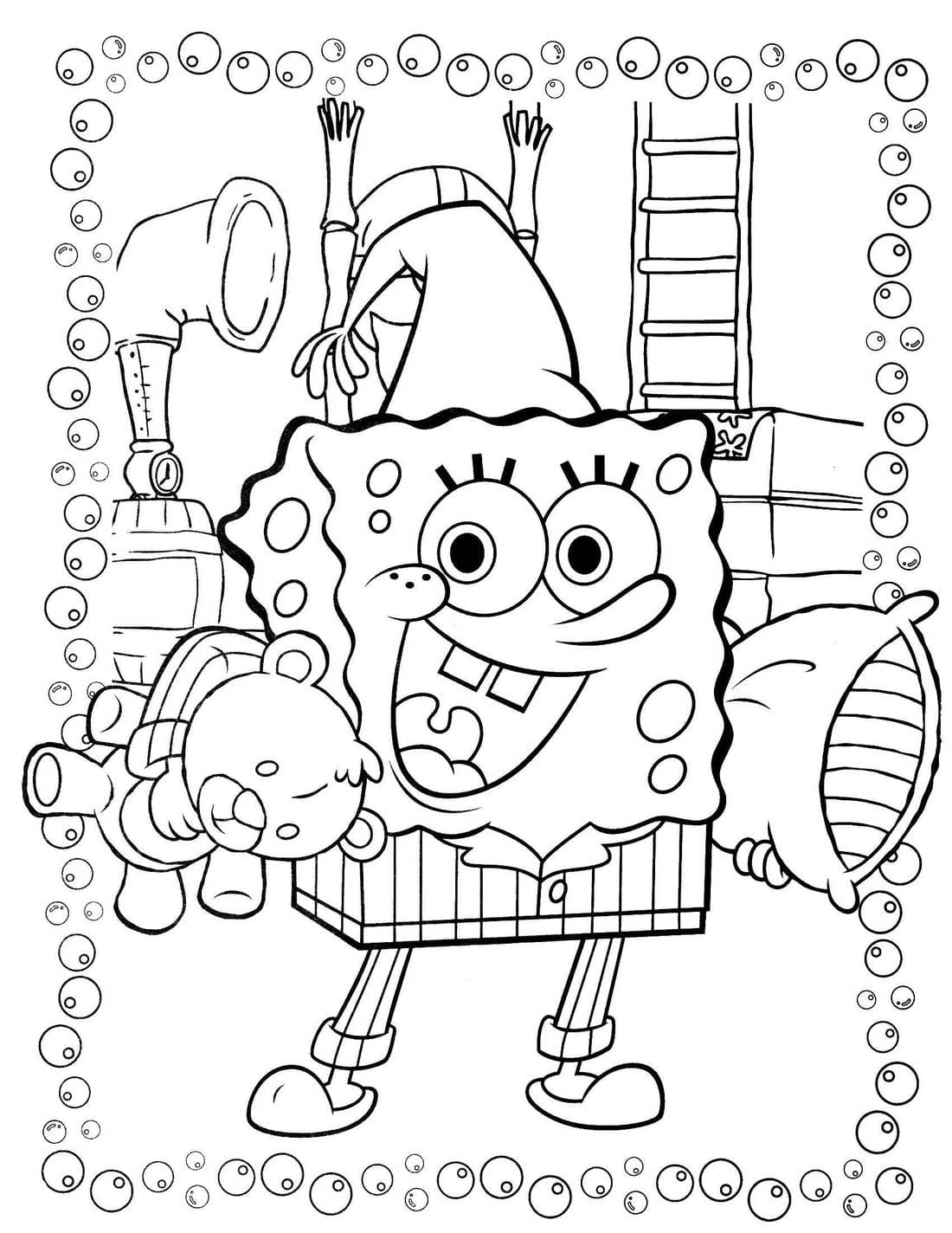 Ausmalbilder SpongeBob - 100 Kostenlose Ausmalbilder