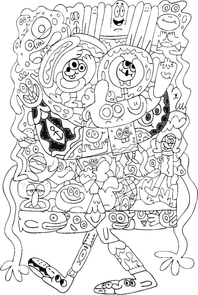 Desenhos do Bob Esponja para colorir