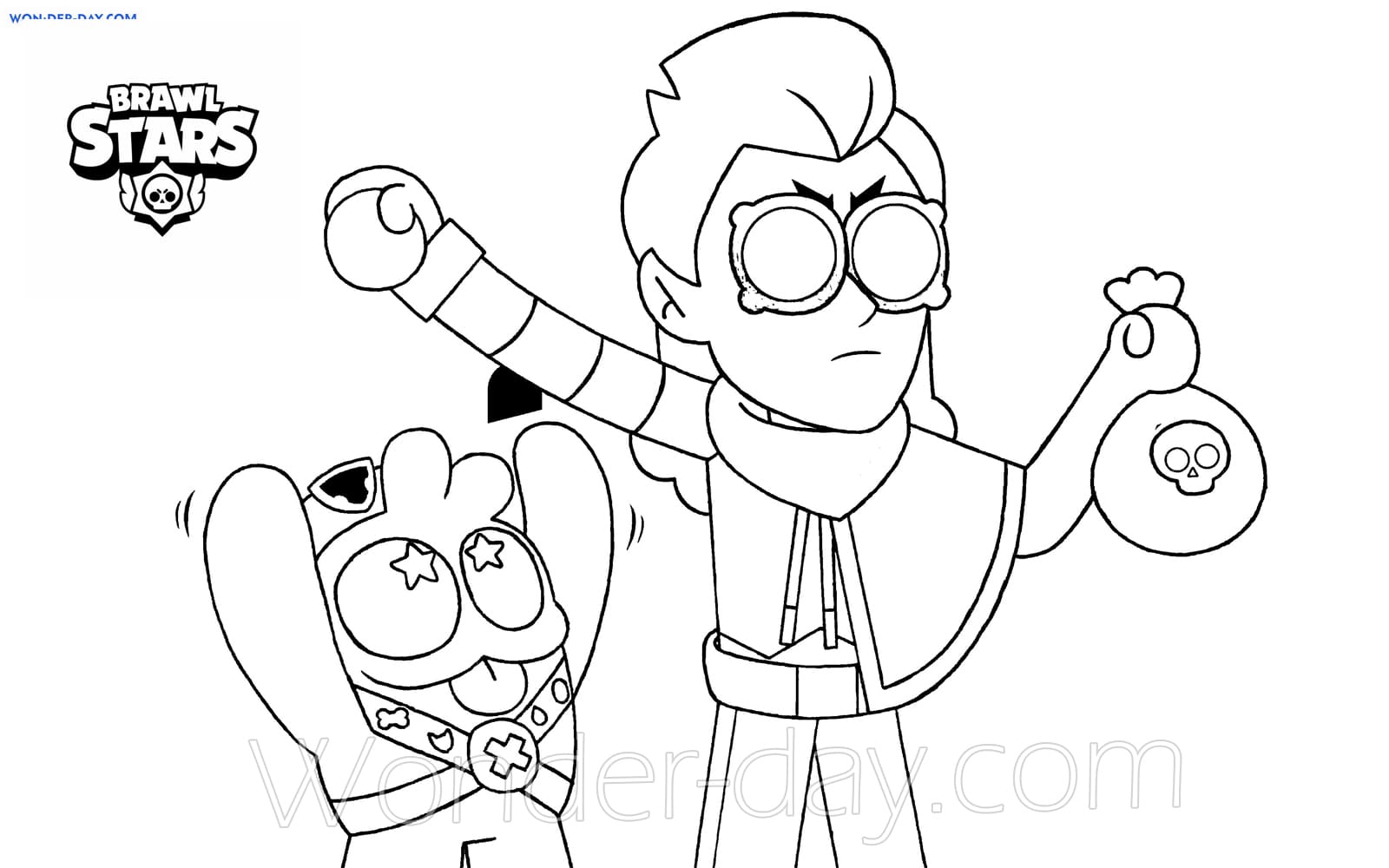 Squeak Brawl Stars Coloring Pages Wonder Day Coloring Pages For Children And Adults - stick brawl stars para colorear