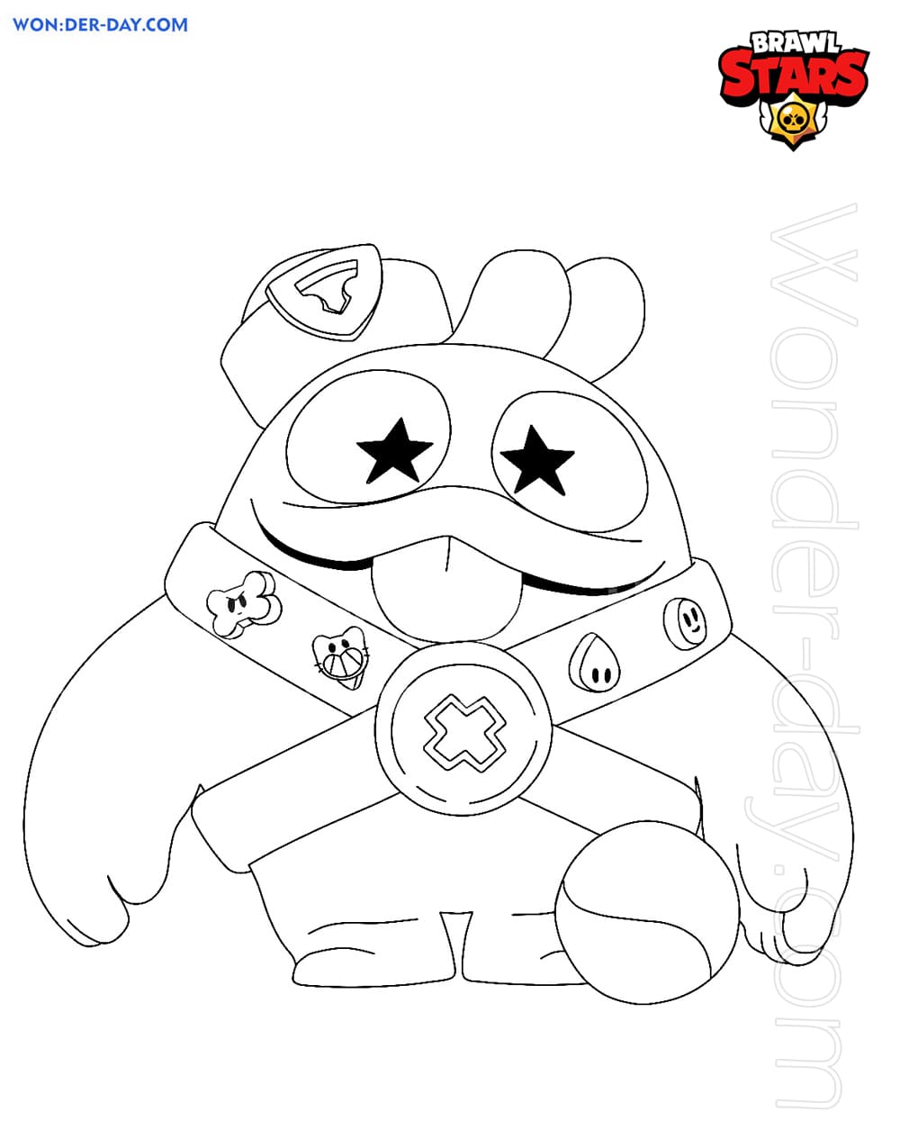 Squeak Brawl Stars Coloring Pages Wonder Day Coloring Pages For Children And Adults - dessin brawl stars squeak a imprimer