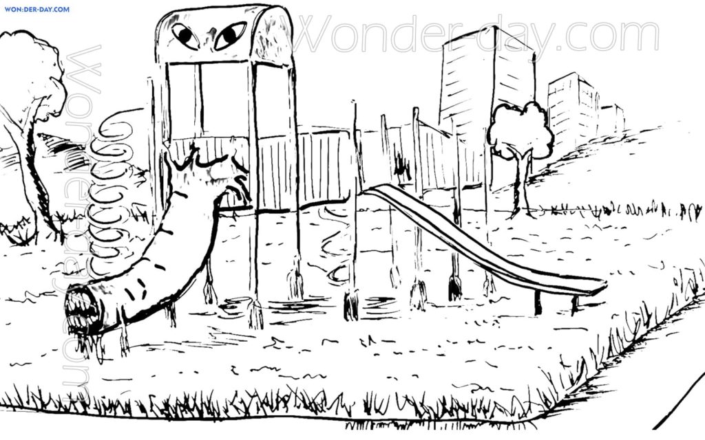 The Extra Slide Coloring pages