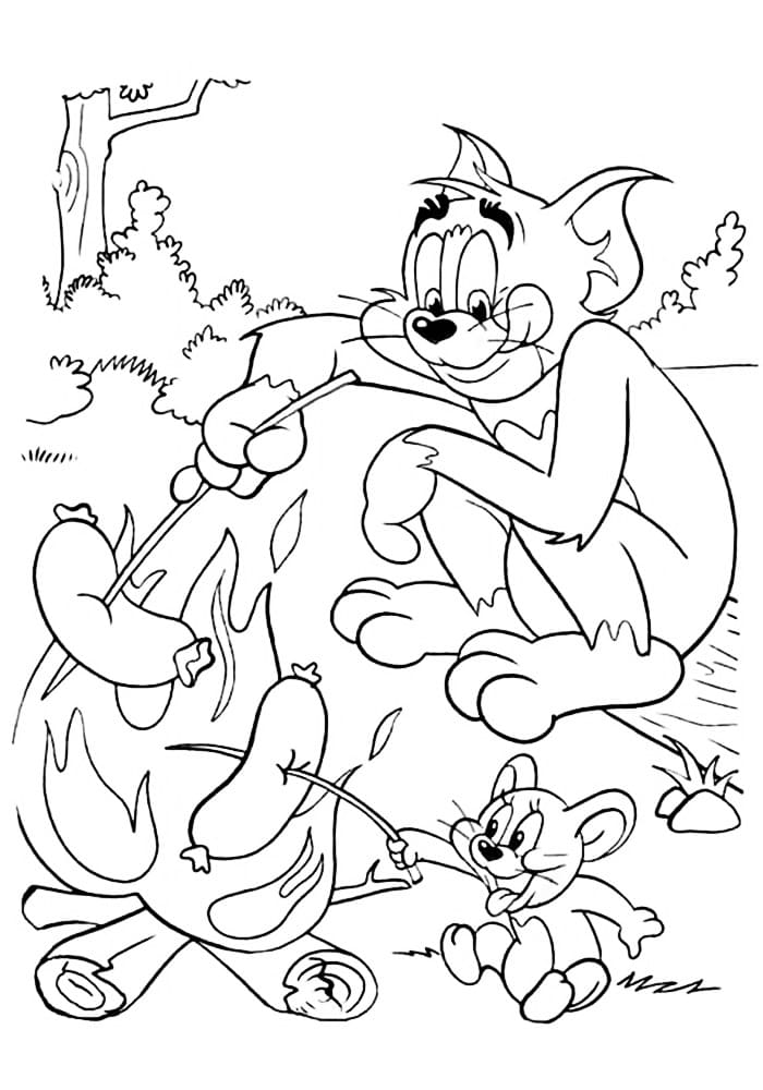 Dibujos de Tom y Jerry para colorear - 100 Dibujos para colorear