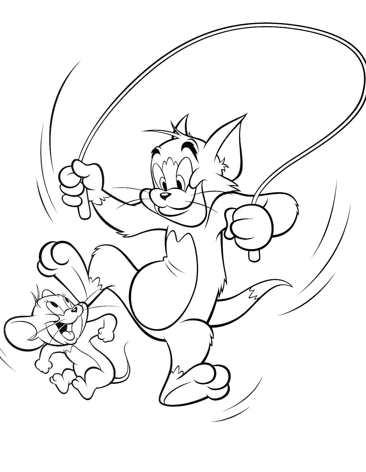 Ausmalbilder Tom und Jerry - 100 Kostenlose Ausmalbilder