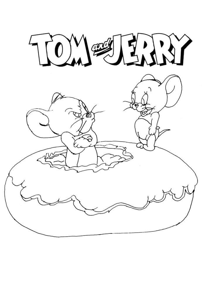 Desenhos de Tom e Jerry para colorir