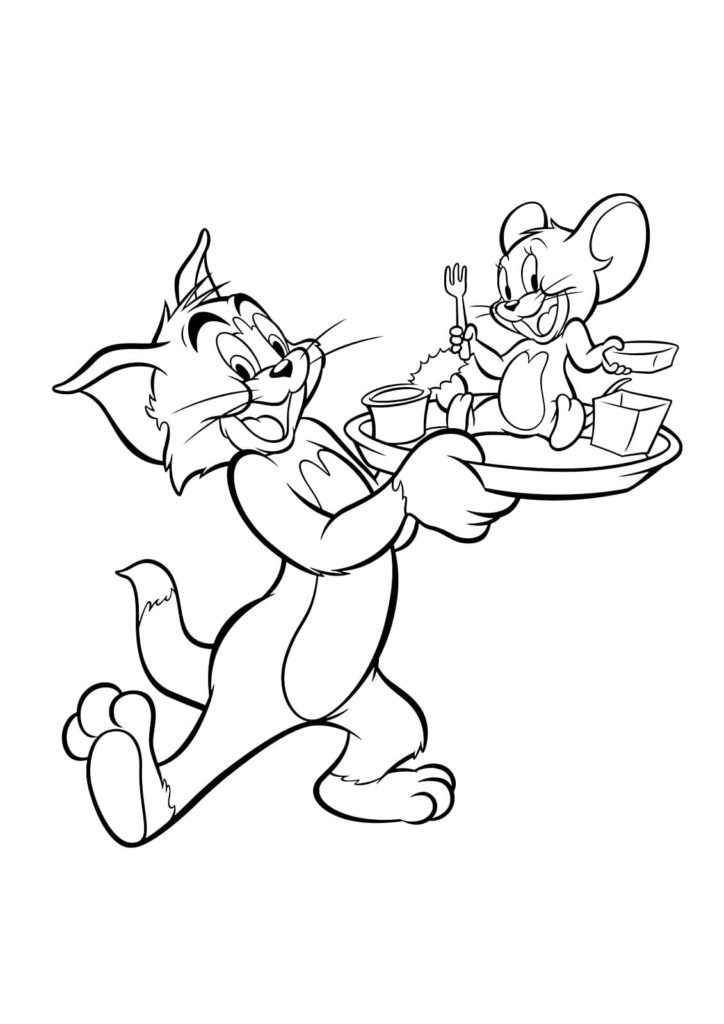 Disegni da colorare di Tom e Jerry