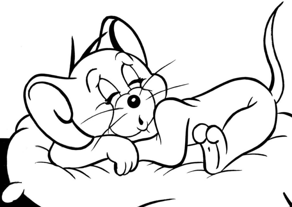 Desenhos de Tom e Jerry para colorir