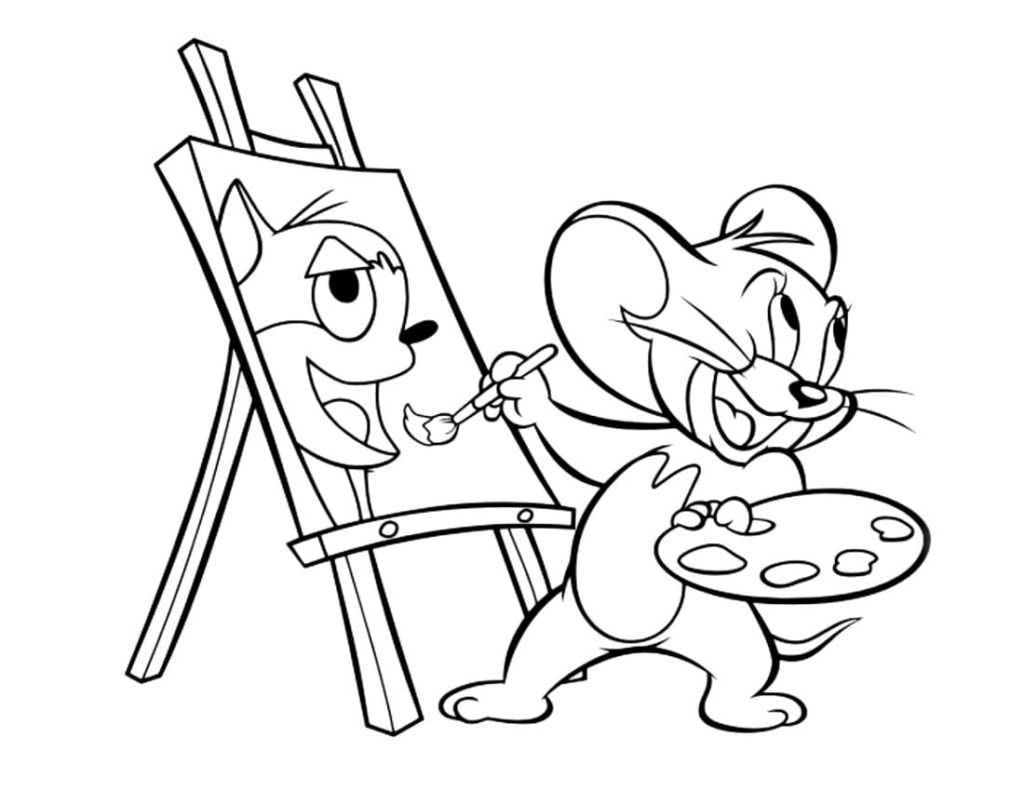 Tom and Jerry Coloring Pages - 100 Free coloring pages