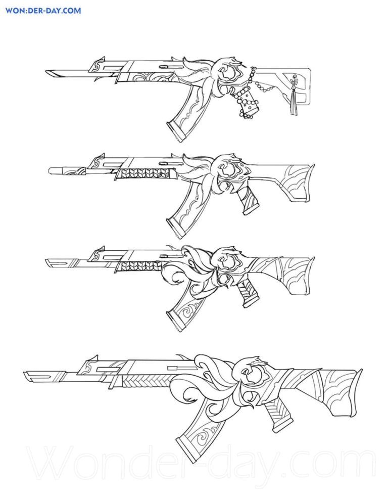 Valorant Colouring Page