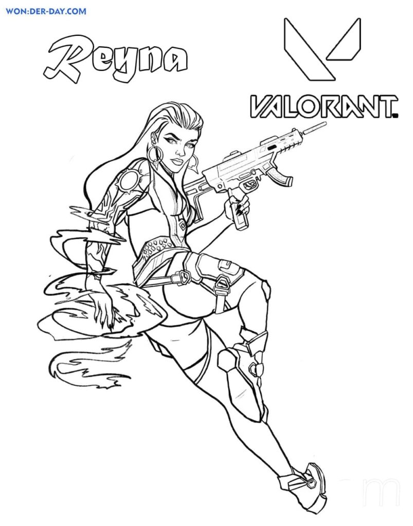 Valorant coloring pages