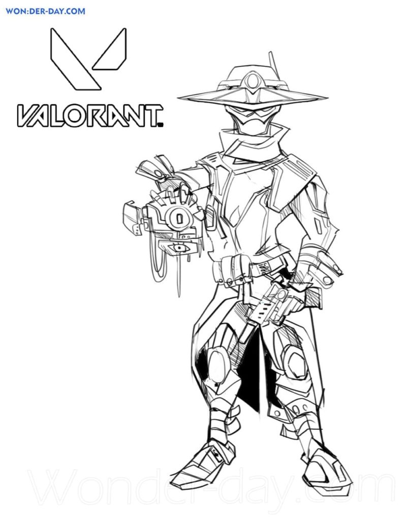 Valorant coloring pages