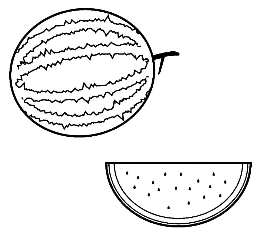 Ausmalbilder Wassermelone