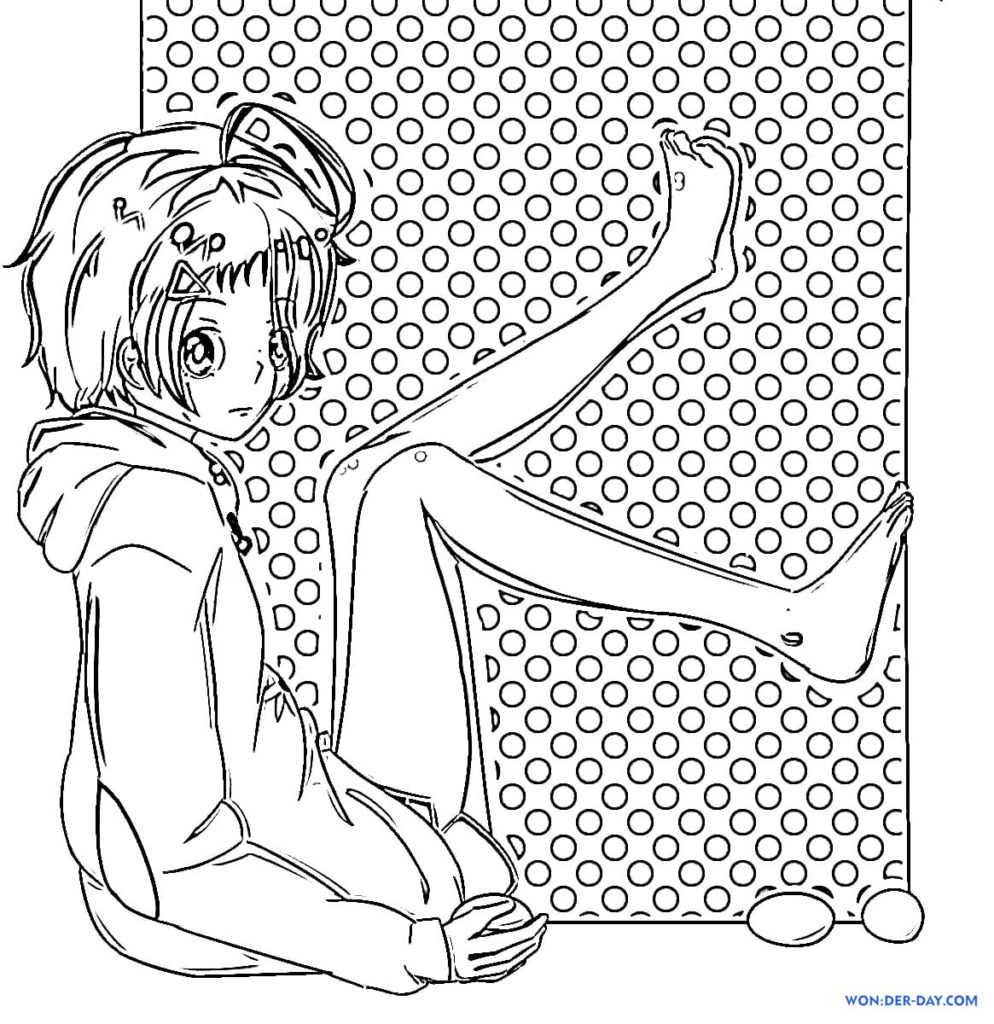 Wonder Egg Priority coloring pages