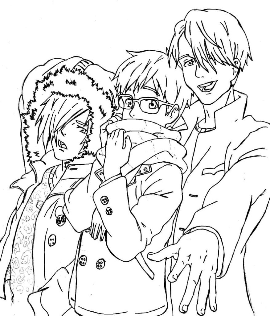 Yuri On Ice Coloring Pages
