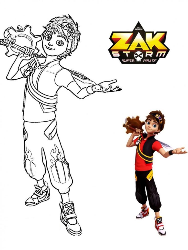 Desenhos de Zak Storm para colorir