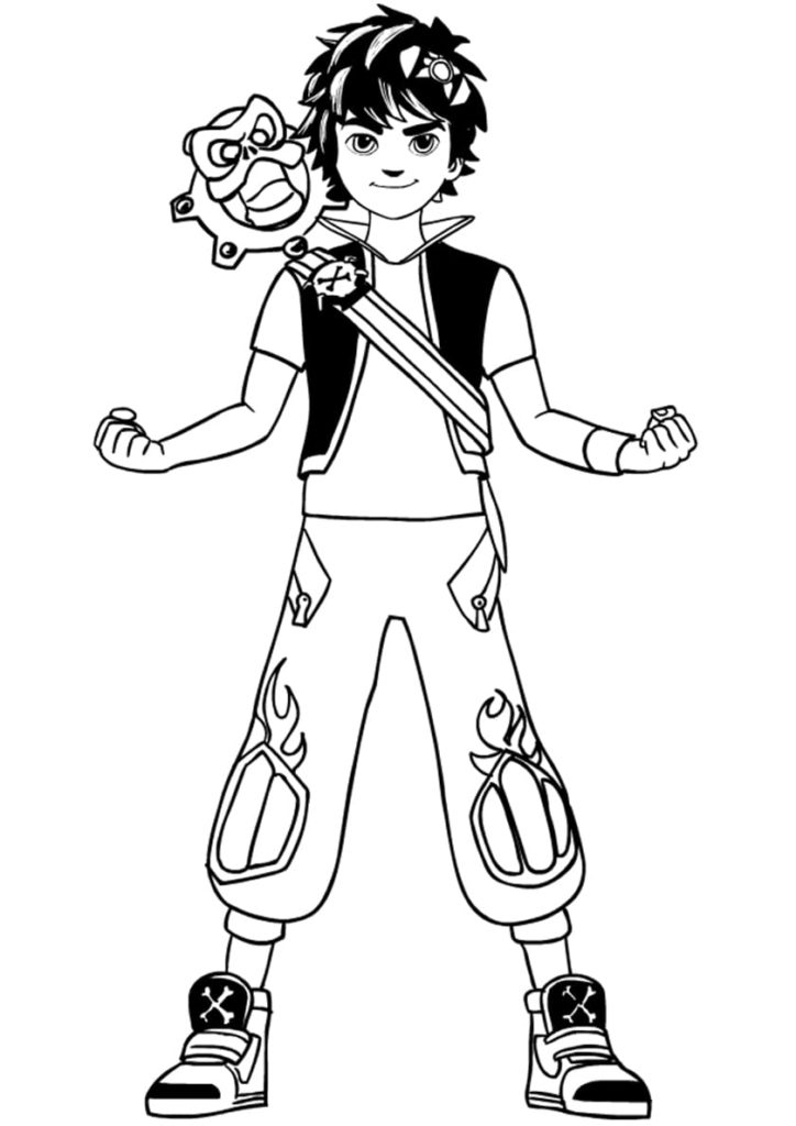 Coloriage Zak Storm