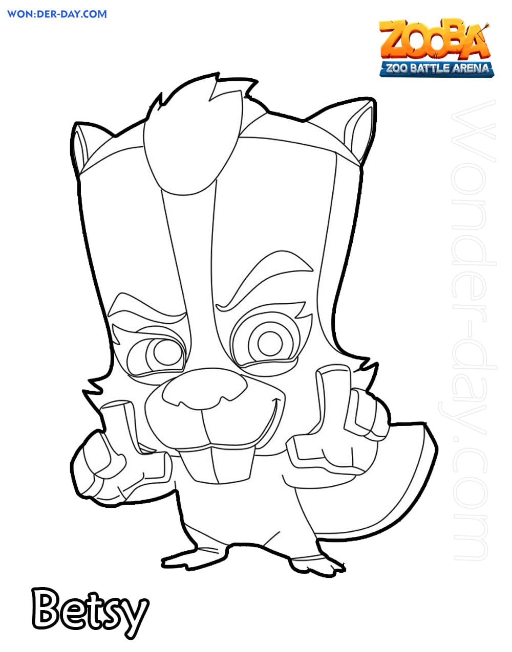 Zooba Coloring Pages - Free coloring pages for Kids