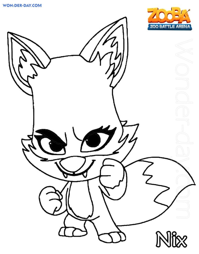 Coloriage Zooba