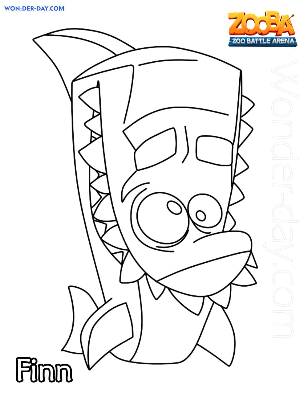 Zooba Coloring Pages - Free coloring pages for Kids