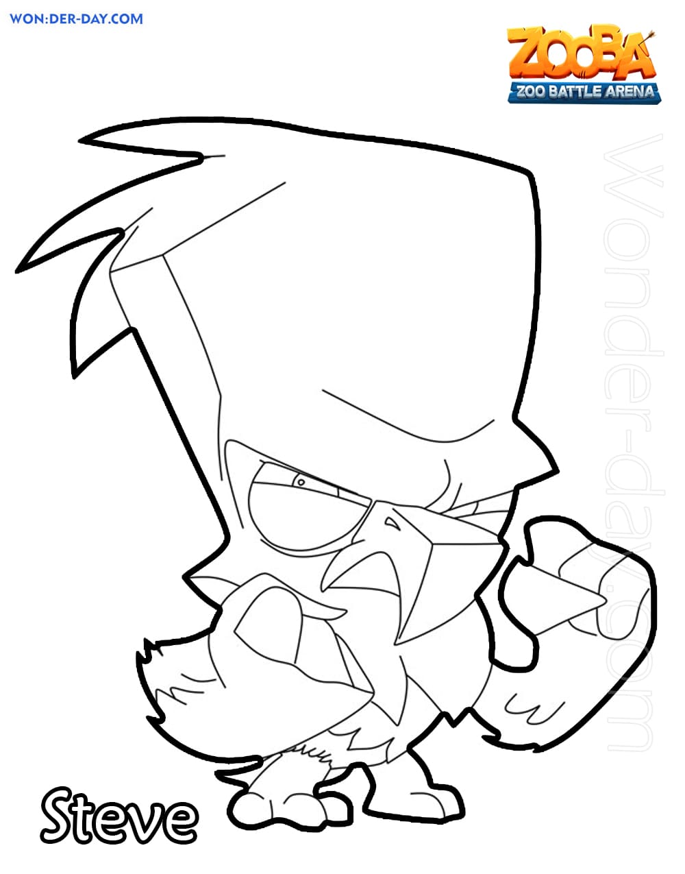 zooba coloring pages