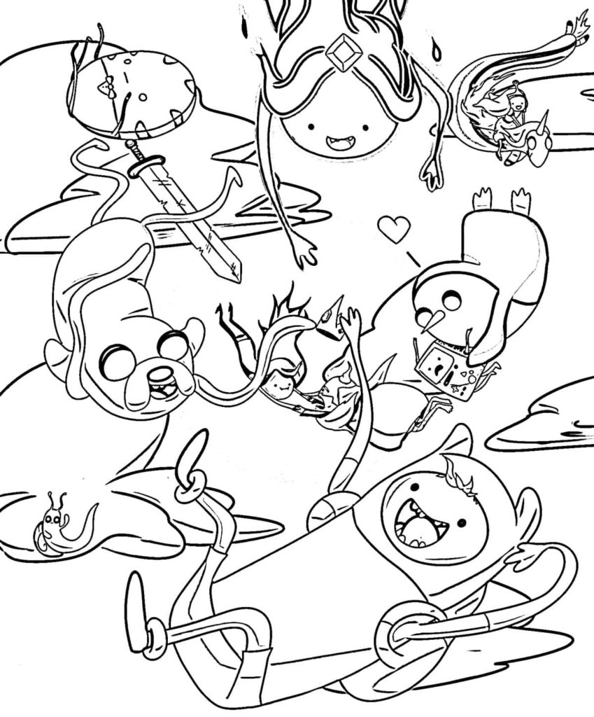 Adventure Time coloring pages   20 Printable coloring pages