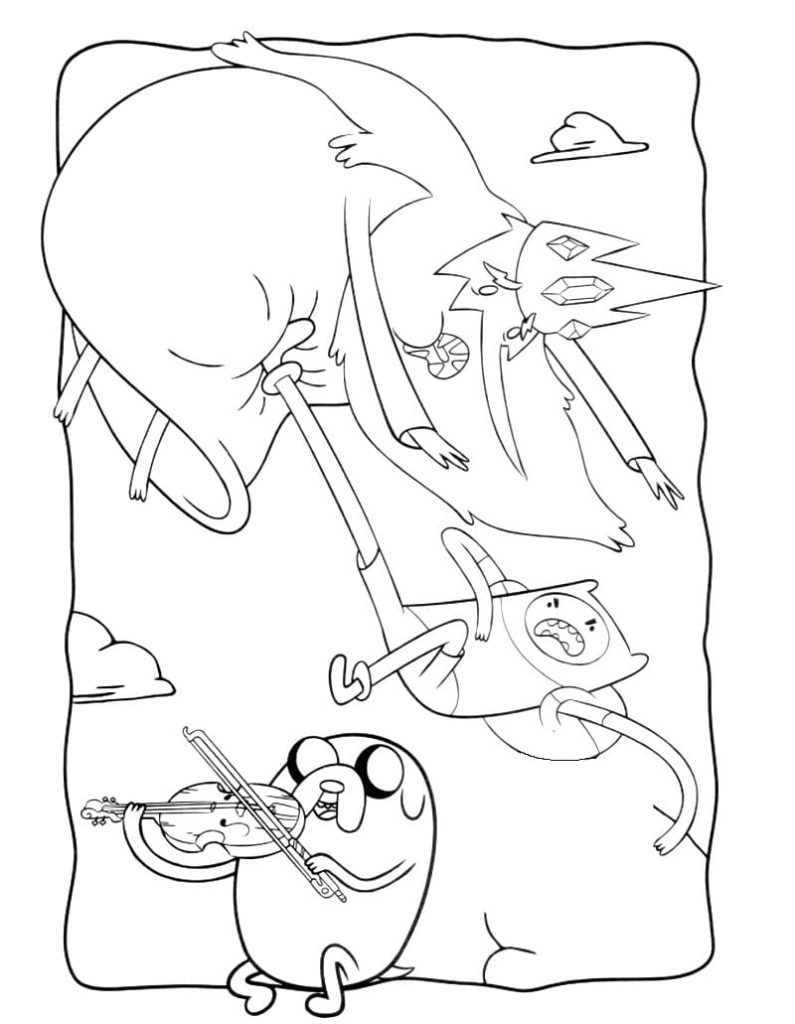 Adventure Time coloring pages