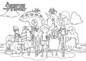 Adventure Time coloring pages | 110 Printable coloring pages