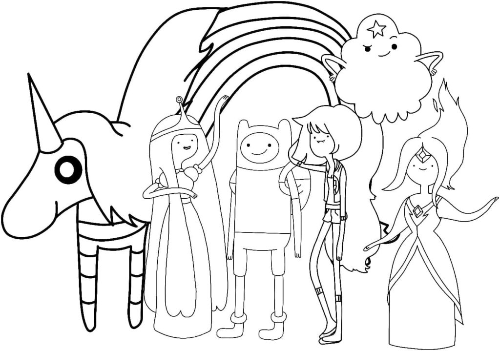 Adventure Time coloring pages